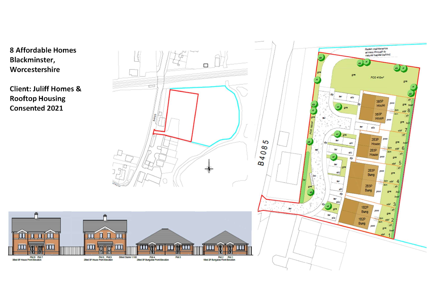8 Affordable Homes Blackminster 2021